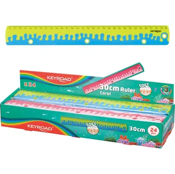 pravítka Pravítko 30cm, Coral, asort A655