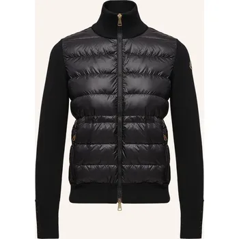 Moncler Dámská Péřová Bunda Ze Směsi Materiálů, černá, 38