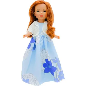 Panenka Panenka Simona v dlouhých modrých šatech od firmy Folk Artesanía (40 cm )