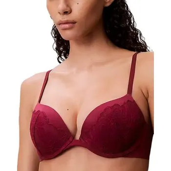 Podprsenka Dámská push-up podprsenka Calvin Klein QF8442E vínová vínová 85DD