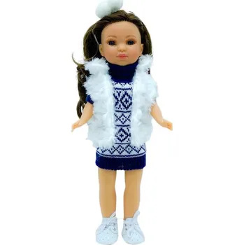 Panenka Panenka Simona v pletených šatech od firmy Folk Artesanía (40 cm )