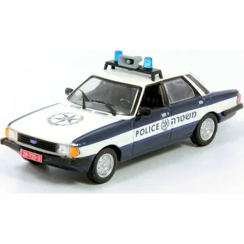 autíčko Ford Cortina MkV Policejní auto 1:43 - DeAgostini časopis s modelem Ford Cortina - kovový model