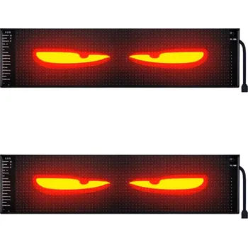 LED panel oči – 60x12cm, USB/USB-C - pár