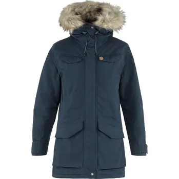 turistická zateplená bunda dámská FJÄLLRÄVEN Nuuk Parka W Dark Navy - XXL
