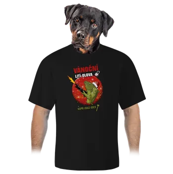 Pánské tričko Bastard Vánoční lití olova unisex tričko oversized Black