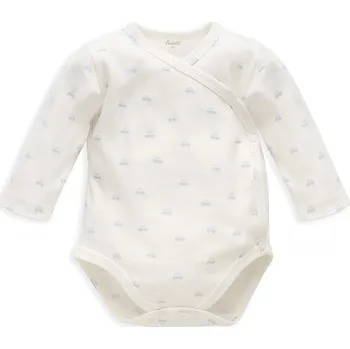 Kojenecký body PINOKIO Lovely Day Zavinovací body s dlouhým rukávem Baby Blue Ecru Velikost (od výrobce): 68