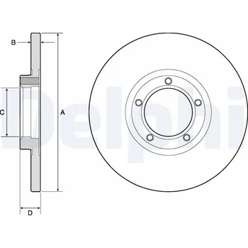 Brzdový kotouč Brzdový kotouč DELPHI BG2349