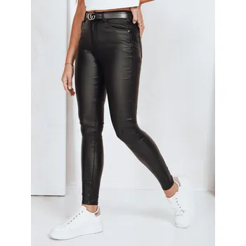 Dámské kalhoty Dámské voskované push up kalhoty černé Dstreet Velikost: 40