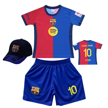 Fotbal Numberoplus Premium dětský fotbalový dres + fotbalová kšiltovka Barcelona FC - Lamine Yamal.Č10 Velikost: 8-let.(vel.122)