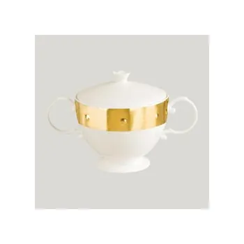 RAK Golden Ultra mísa na polévku s pokličkou pr. 21,5 cm, zlatá | RAK-UGKQSB340