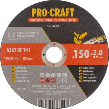 Řezný kotouč Řezný kotouč Procraft CD150x2.0