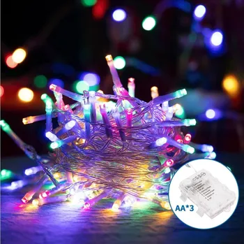 Venkovní osvětlení Aigostar -LED Venkovní vánoční řetěz 100xLED/8 funkcí 3xAA 10,3m IP44 multicolor