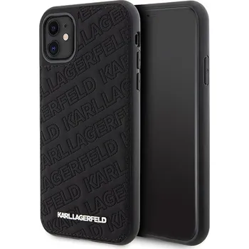 Originální pouzdro KARL LAGERFELD KLHCN61PQKPMK pro iPhone 11 (Quilted K Pattern / black)