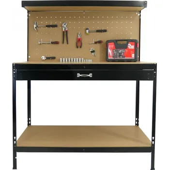 Dílenský regál Stolek na nářadí se zásuvkou 120 X 60 X 150 cm