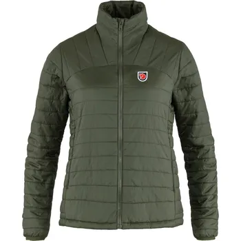 turistická zateplená bunda dámská FJÄLLRÄVEN Expedition X-Lätt Jacket W Deep Forest - S