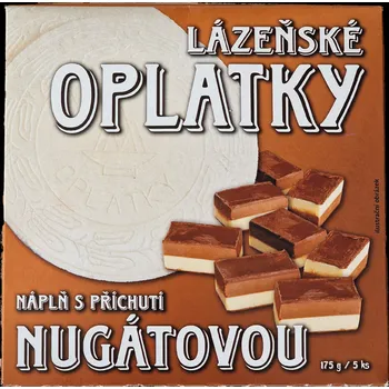Lázeňské oplatky s&nbsp;nugátovou příchutí 175g