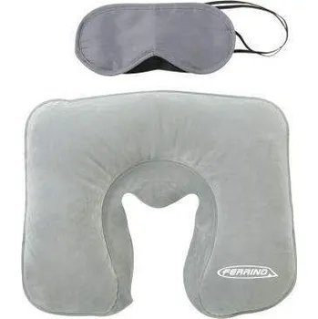 kempingová skříňka Cestovní polštář a maska na oči Ferrino Set Travel