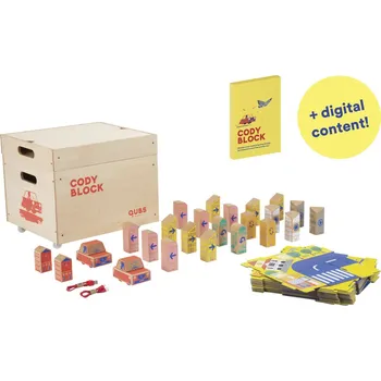 Dřevěná hračka Vzdělávací sada QUBS Cody Block