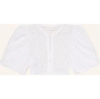 Waldorff Dámská Dirndl Halenka Z Děrované Krajky, bílá, 44