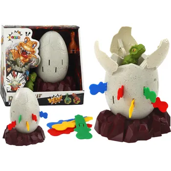 Desková hra Mamido Hra na šikovnost Dinosaur ve vejci - Vyskakující dinosauří vejce