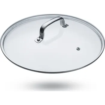 Hrnec Skleněná poklička 20cm s nerezovou obrubou Berndorf