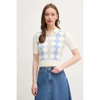 Polo tričko United Colors of Benetton 124ME3019 béžová 01X, vel. M