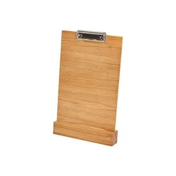 Kancelářský nábytek Informační tabule, dubová 25 × 14,8 cm, dubový podstavec