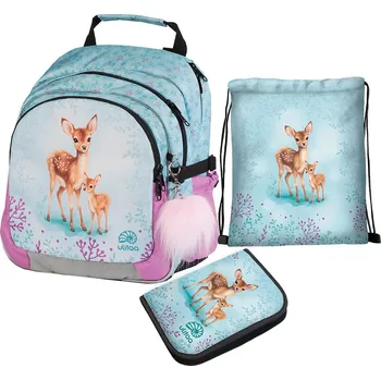 Školní batoh Školní batoh pro prvňáčka Srnečci – 3dílný set Ulitaa