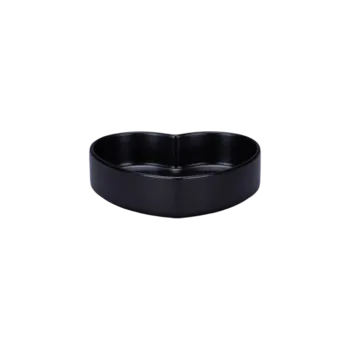 Cliché miska ve tvaru srdce, 95 cl, černá