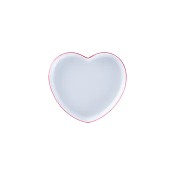 Cliché miska ve tvaru srdce, 50 cl, červená