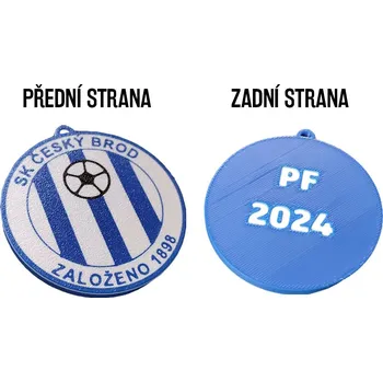 Medaile 3D tisk Velikost medaile: Průměr 40-60mm