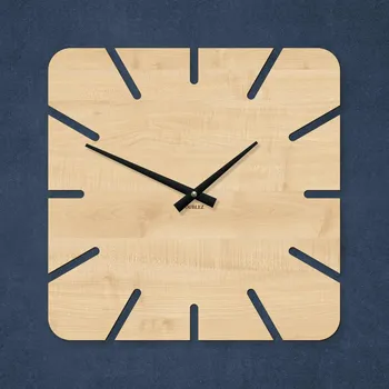 Hodiny Nástěnné hodiny do kuchyně - Quadra, Javor | DUBLEZ