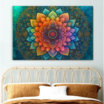 Obraz Zářivá mandala na zeď - Obraz | DUBLEZ