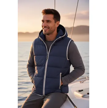 Pánská vesta COTTON Vesta BENONI MAN, různé barvy Velikost L navy/white