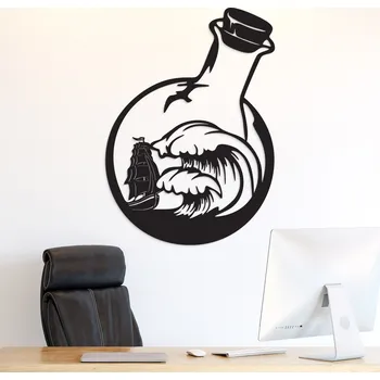 Obraz Dřevěný 3D obraz - Plachetnice ve vlnách | DUBLEZ