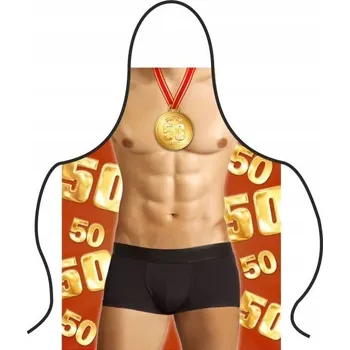Kuchyňská zástěra Zástěra k 50. narozeninám, medaile