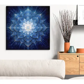 Obraz Modrá mandala do ložnice - Dotyk hvězdy | DUBLEZ