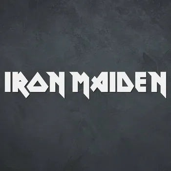 Obraz Dřevěné logo - Iron Maiden, Bílá | DUBLEZ