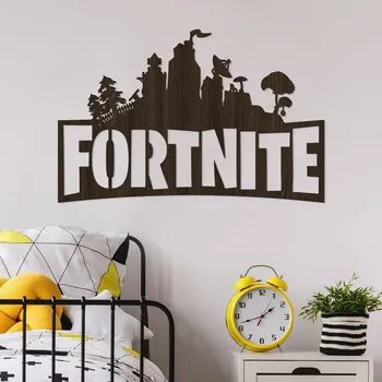 Obraz DUBLEZ Dřevěné logo na zeď - Fortnite 32x21 cm