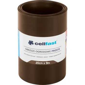Zahradní obrubník Cellfast Zahradní obruba rovná hnědá 9m 20 cm