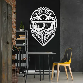 Obraz Vyřezávaný obraz na zeď - Motokrosová helma | DUBLEZ