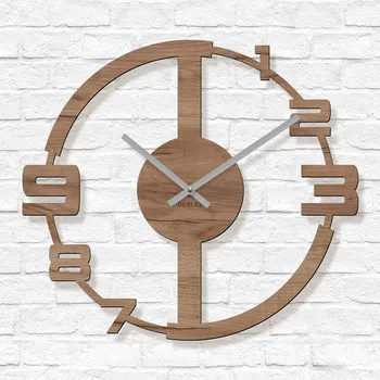 Hodiny Nástěnné hodiny s tichým chodem - Summery, Dub tabákový | DUBLEZ