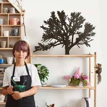 Obraz Dřevěná vyřezávaná dekorace - Keř, Wenge | DUBLEZ