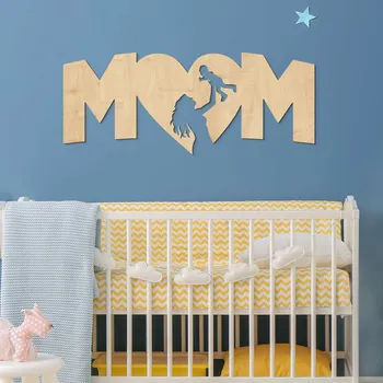 Obraz Dárek pro mámu - Dřevěný obraz - Mom, Javor | DUBLEZ