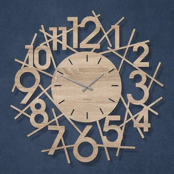 Hodiny Designové hodiny - Vortex, Dub Sonoma | DUBLEZ