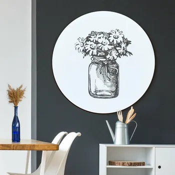 Obraz Dřevěný obraz do kuchyně - Květiny | DUBLEZ