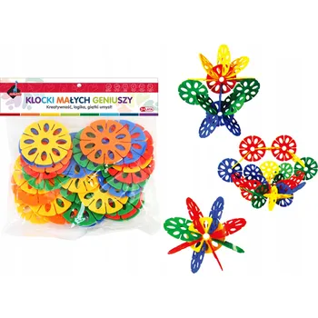 ostatní stavebnice Askato Stavebnice Malých Géniů - Velké kytičky