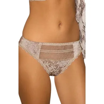 Kalhotky AVA TANGA AV-S-1051 BÉŽOVÁ S