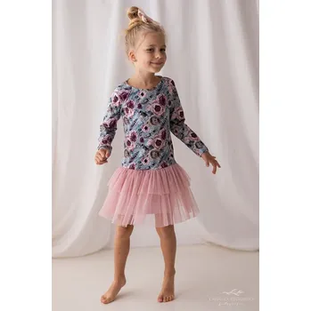 Dívčí šaty dívčí šaty Peťka - Lily Grey 128 / 8 let