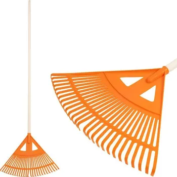 Hrábě Strend Pro Garden Hrábě na listí Strend Pro R130, 27 zubů, 58 cm, vějířové, plastové, 160 cm násada